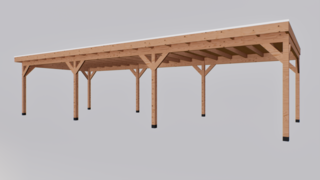 Douglas overkapping, 402 x 1164 cm Verando, Pure